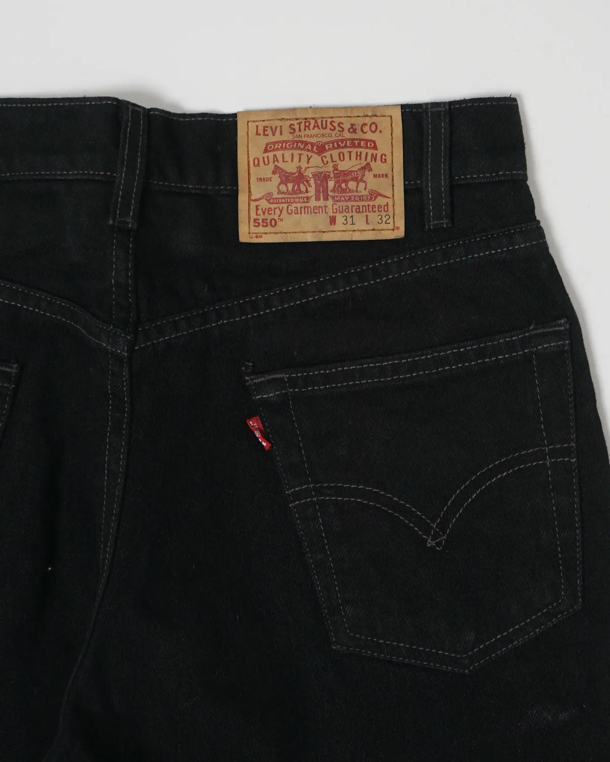 550 Relaxed Fit Denim Pants Black / size: 31