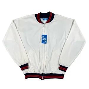 80s Boca Sport Dead Stock White Jacket- M