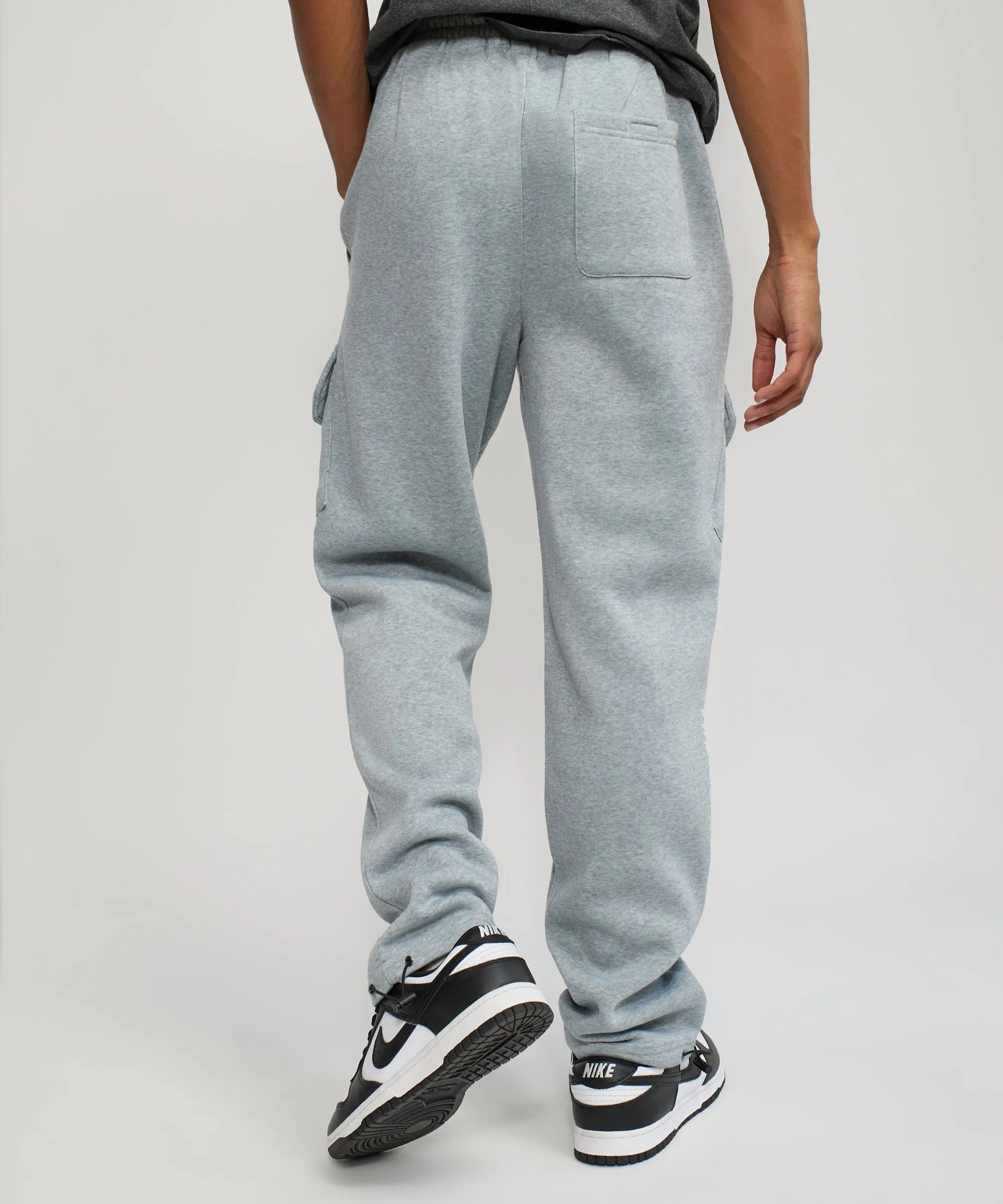 Banks Relaxed Fit Fleece Cargo Pants - Grey