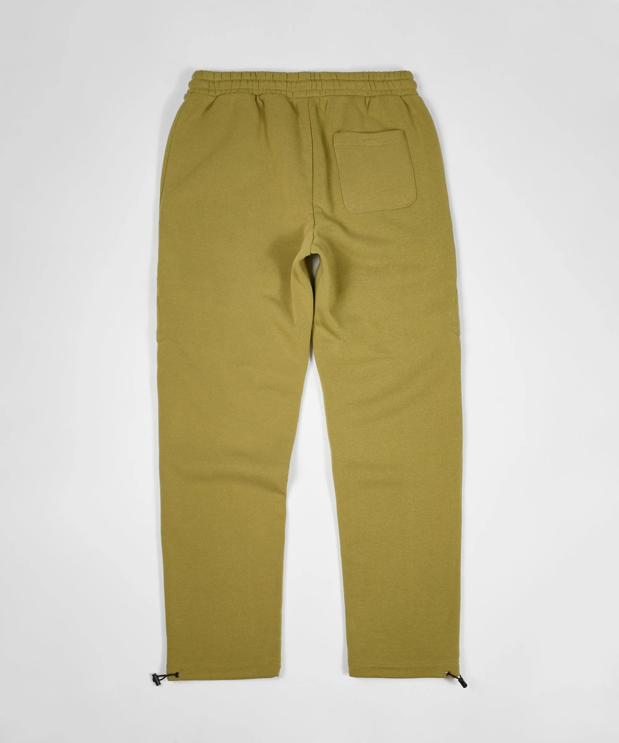 Banks Relaxed Fit Fleece Cargo Pants - Olive Green