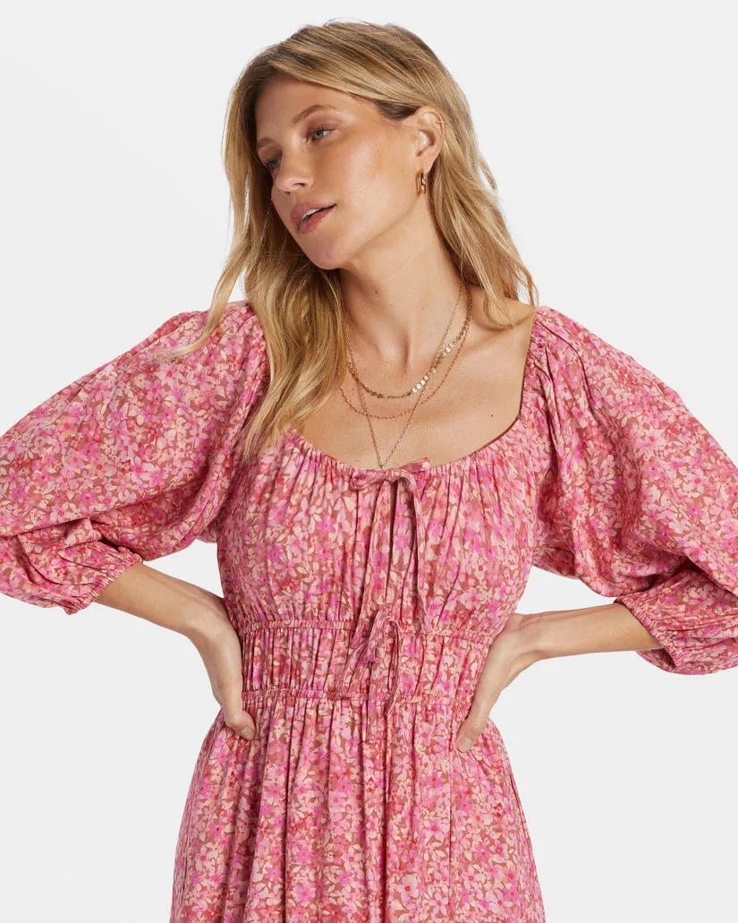 BILLABONG Rosey Skies Midi Dress