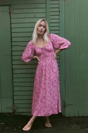 BILLABONG Rosey Skies Midi Dress