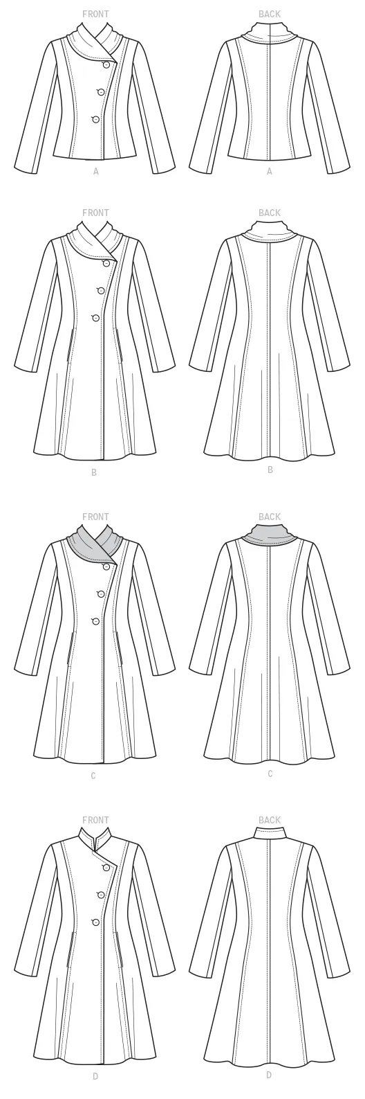 Butterick Jacket and Coats B6497