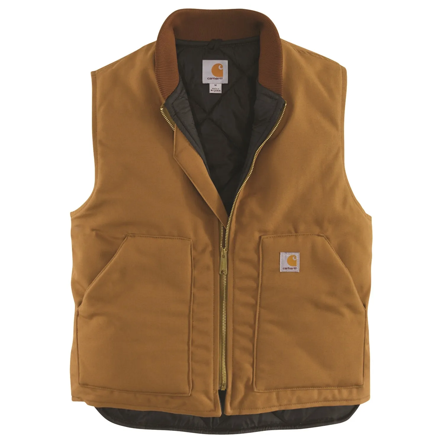 Carhartt Men's V01 Relaxed Fit Firm Duck Insulated Zip Vest