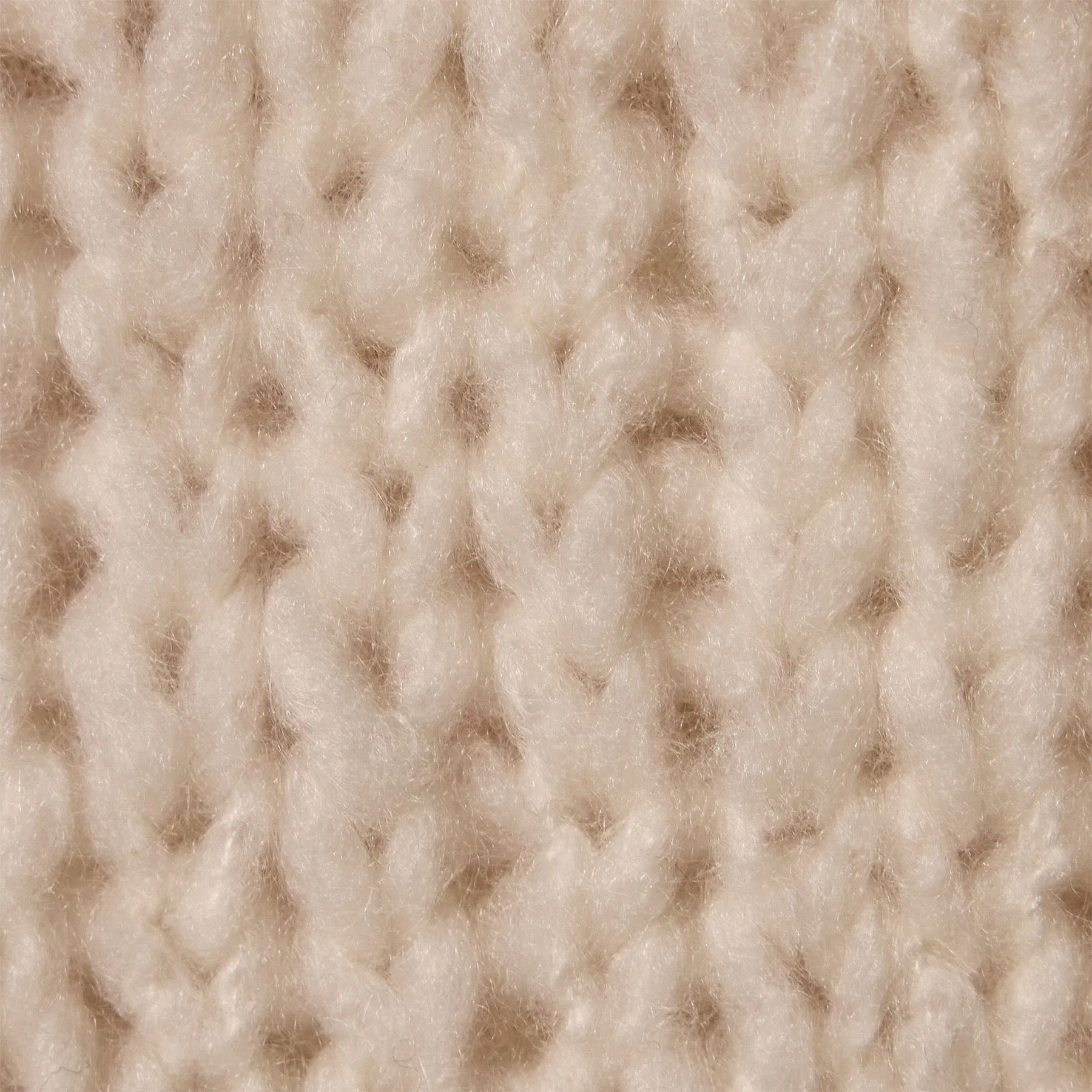 Cashmere Blend Knit Crew - Snow