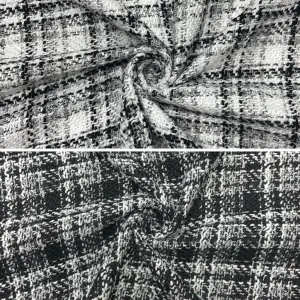 Checkered Fashion Tweed Fabric