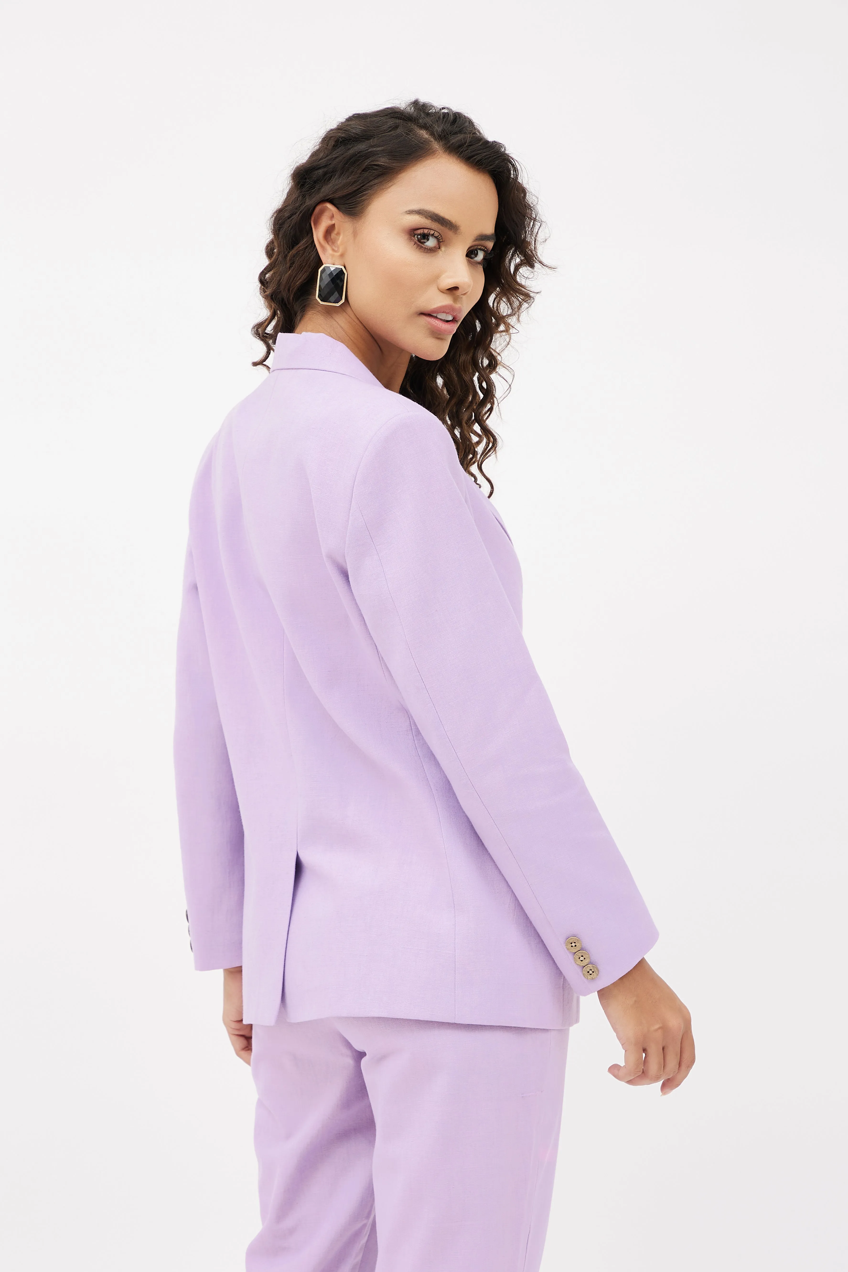 Classic Work Blazer & Trouser Set - Lilac