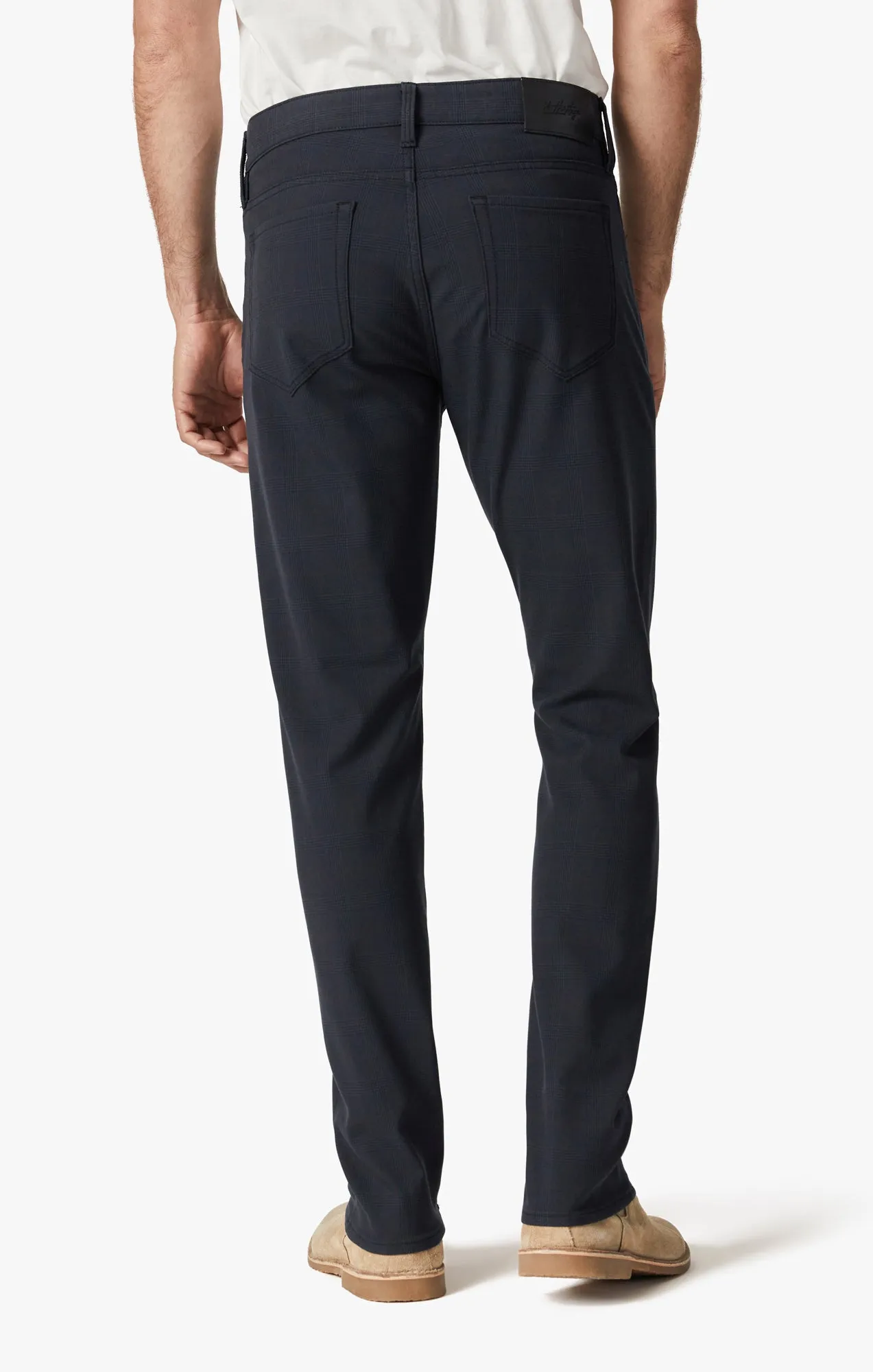 Cool Tapered Leg Pants In Navy Elite Check