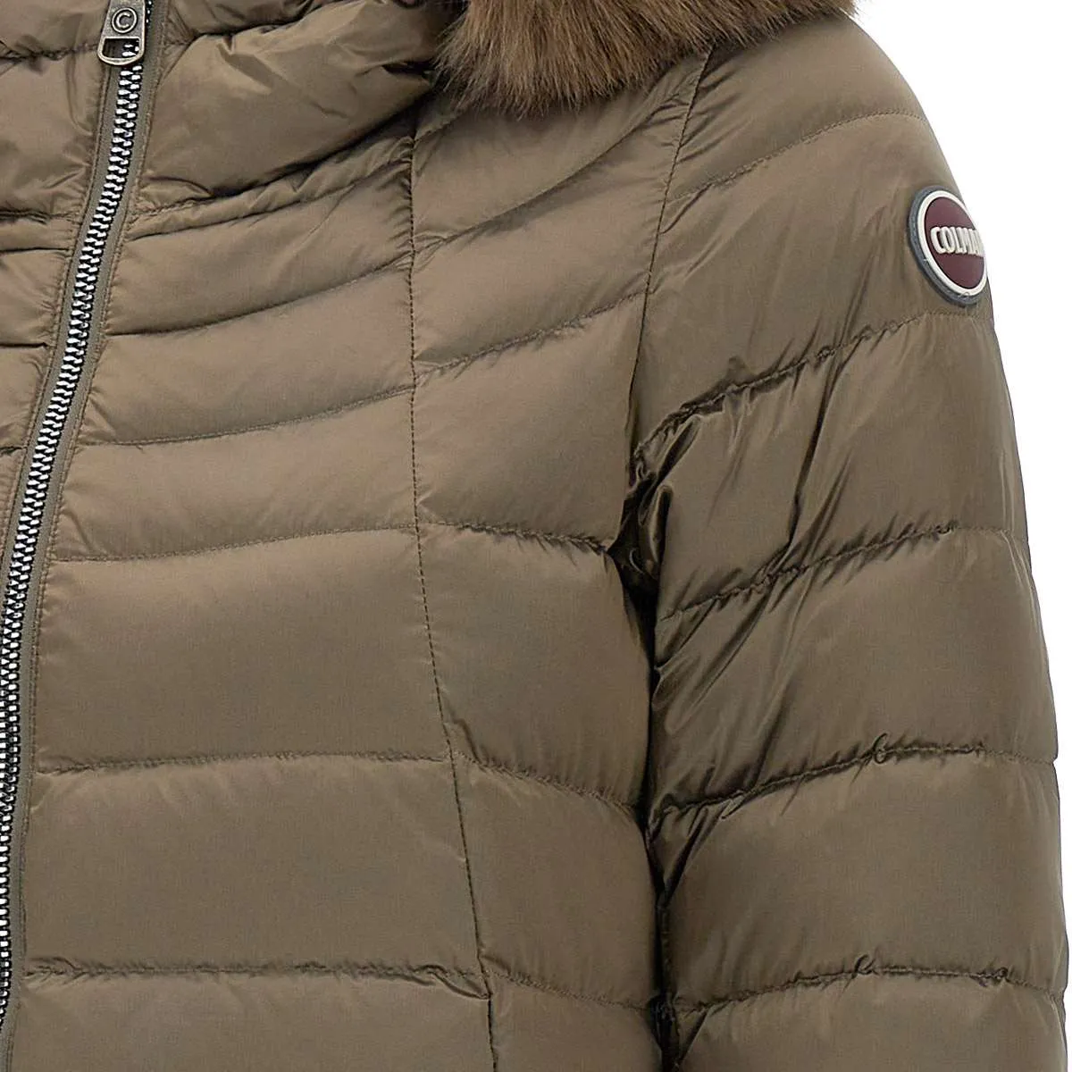 Deluxe Bronze Down Jacket with Hood