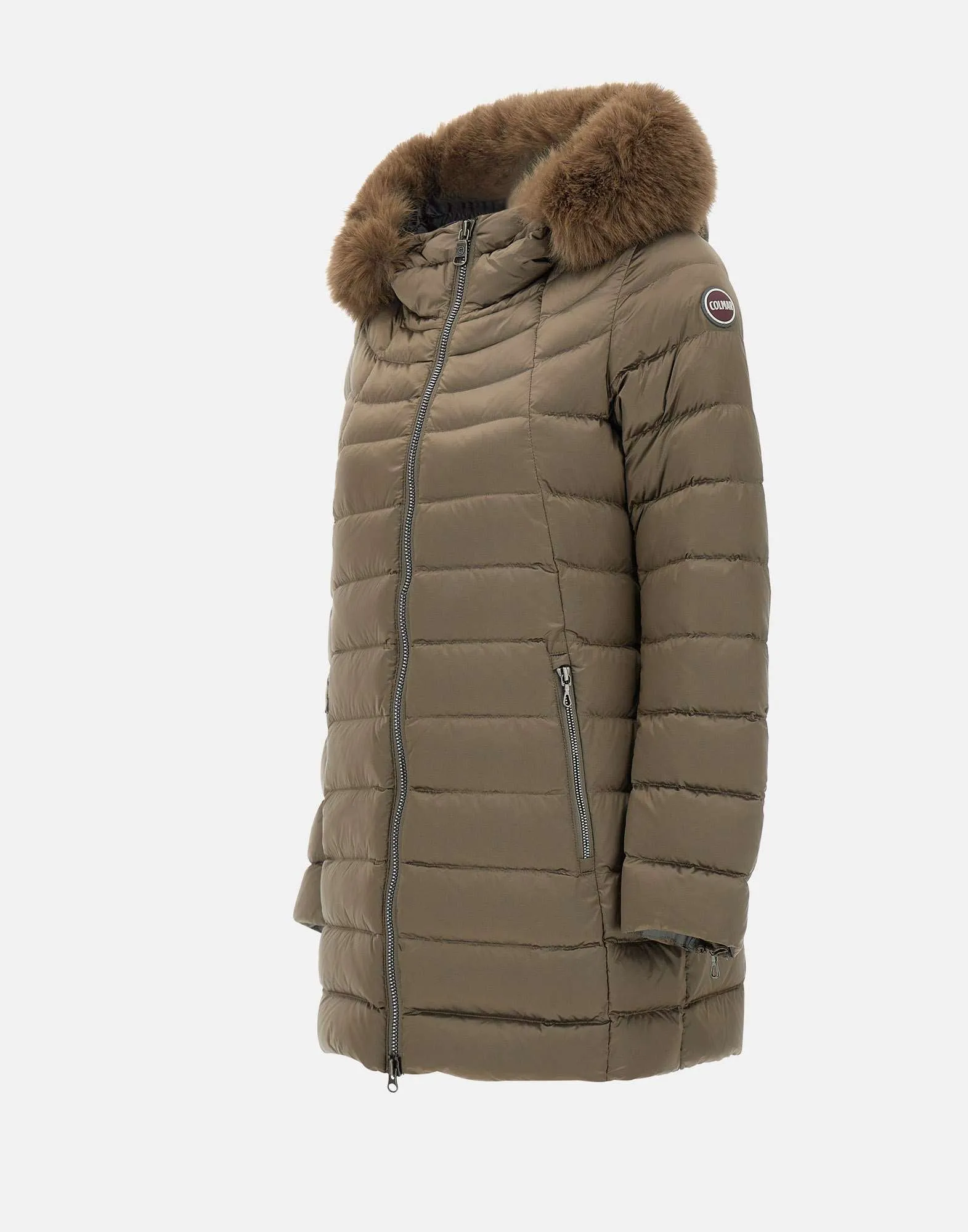 Deluxe Bronze Down Jacket with Hood