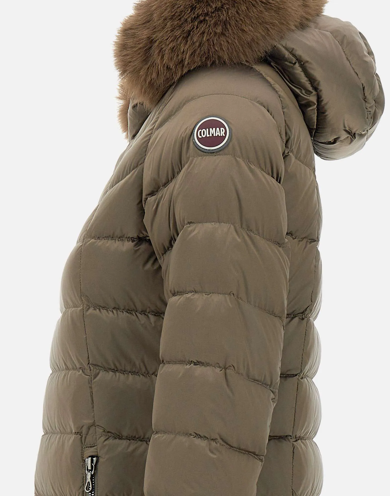 Deluxe Bronze Down Jacket with Hood