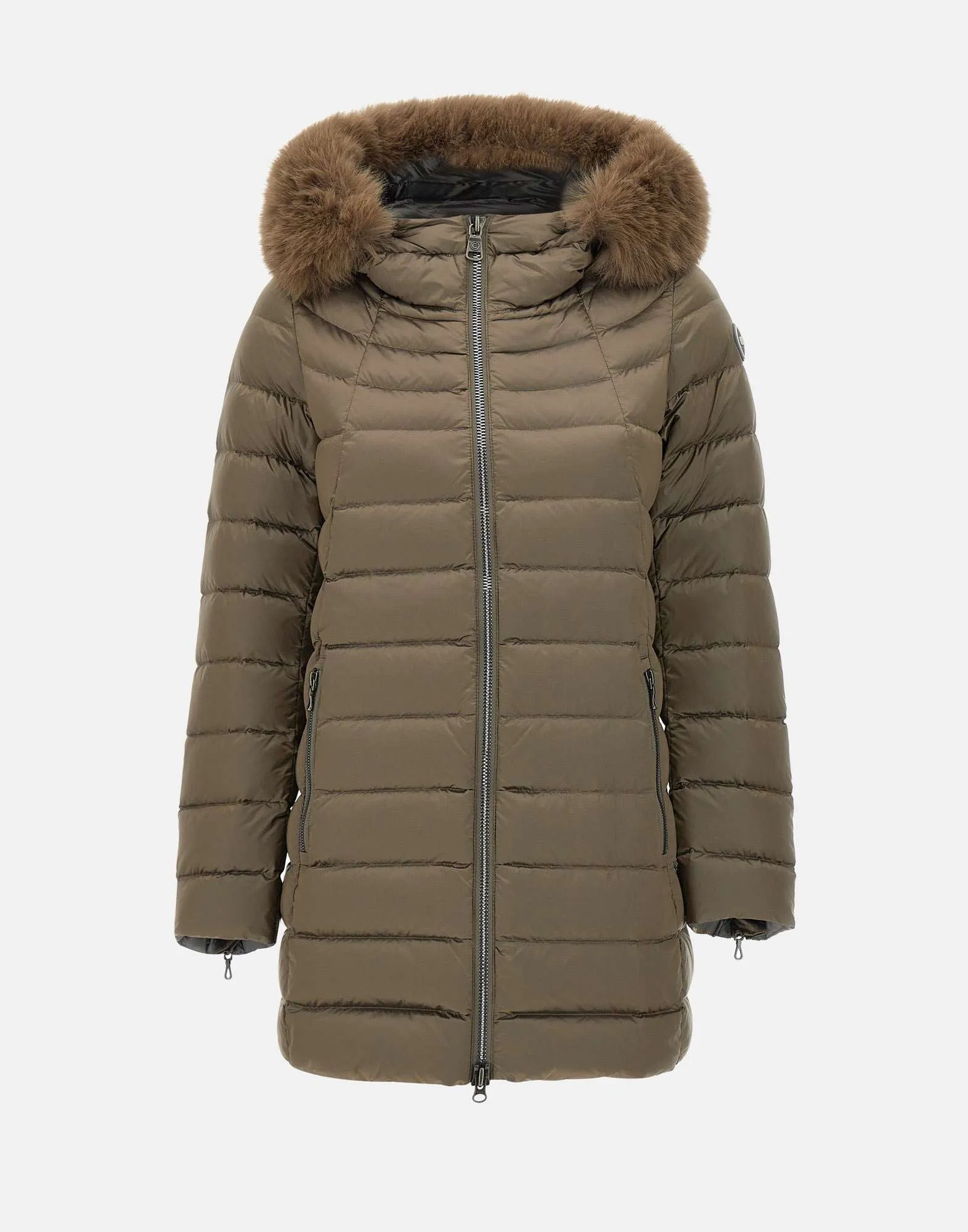 Deluxe Bronze Down Jacket with Hood