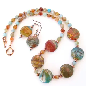 Ellis: Beaded Gemstone Jewelry with Jasper and Agate