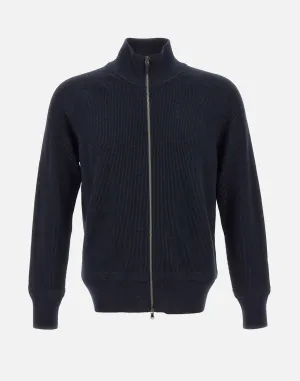 Extrafine Merino Wool Sweater in Blue