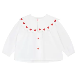 Flöss White/Ruby Red Ever Blouse