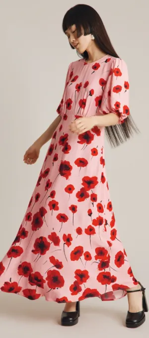 Iris Dress Red Poppy