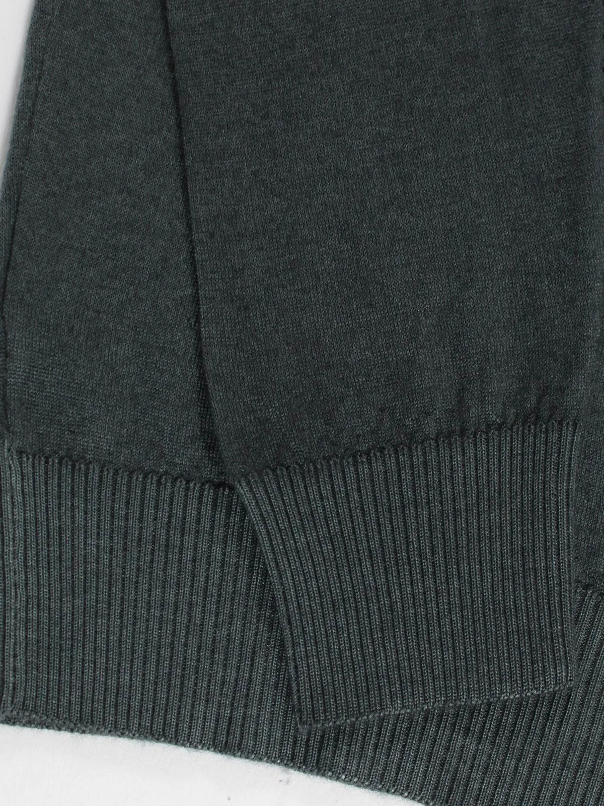 Kiton Cashmere Sweater Dark Ceylon Green V-Neck Hand Dyed XS - EUR 46 SALE