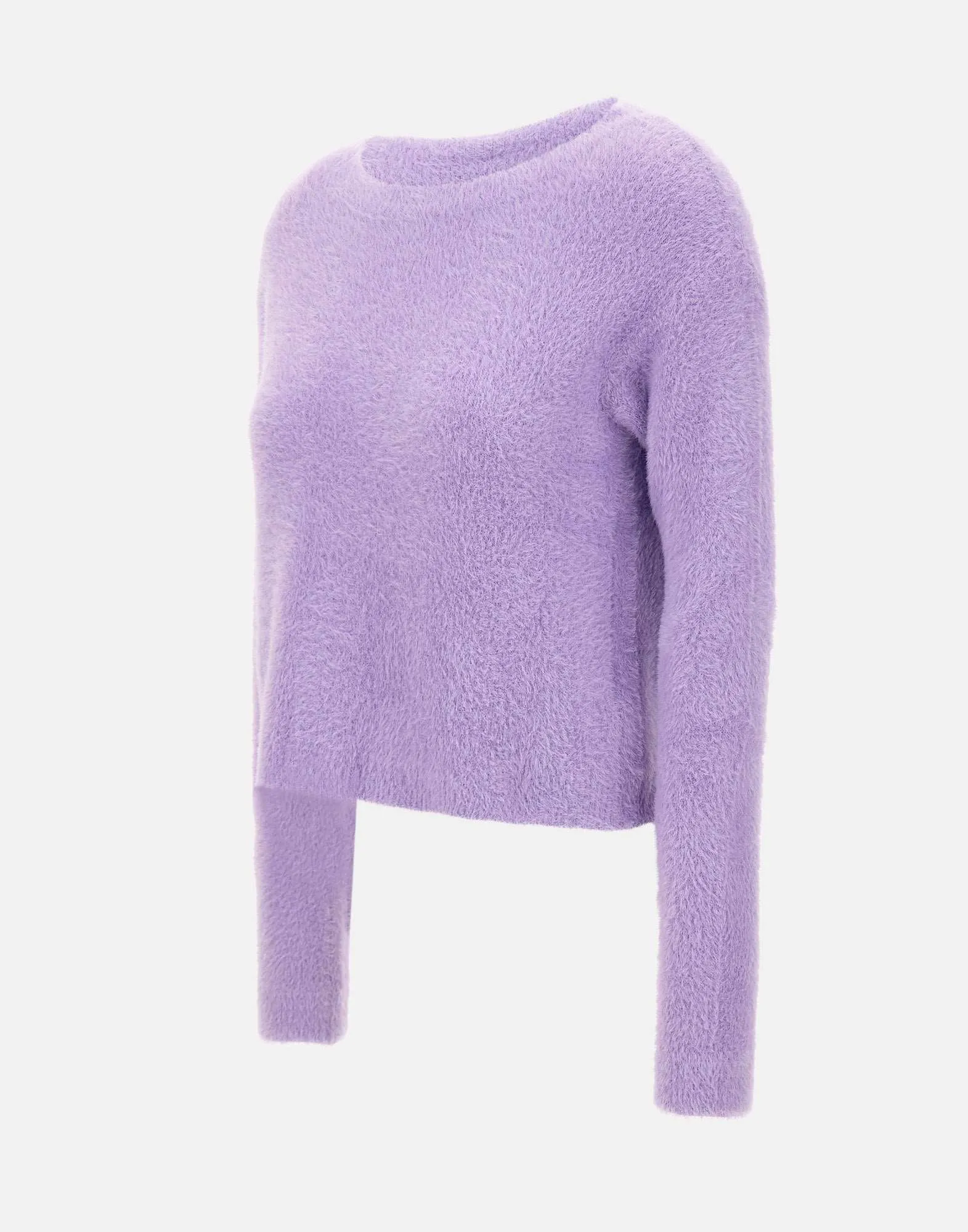 Lilac Fur Effect Sweater for Women