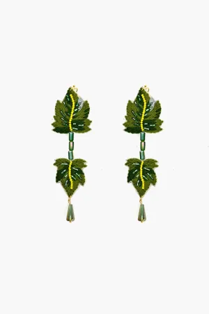 Long Leafy Earrings