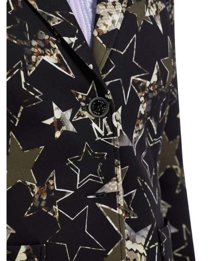 Marc Cain Star Print Scuba Jacket