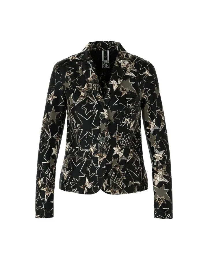 Marc Cain Star Print Scuba Jacket