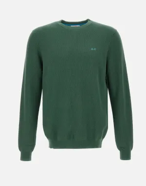 Men's Green Honeycomb Sweater