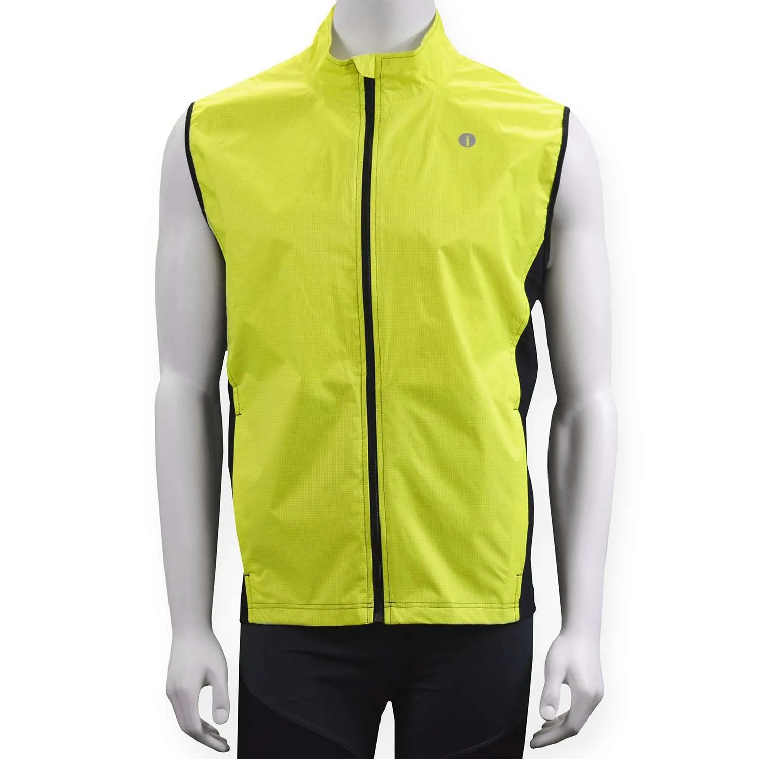 Men's Newport Packable Reflective Vest in Flo Lime