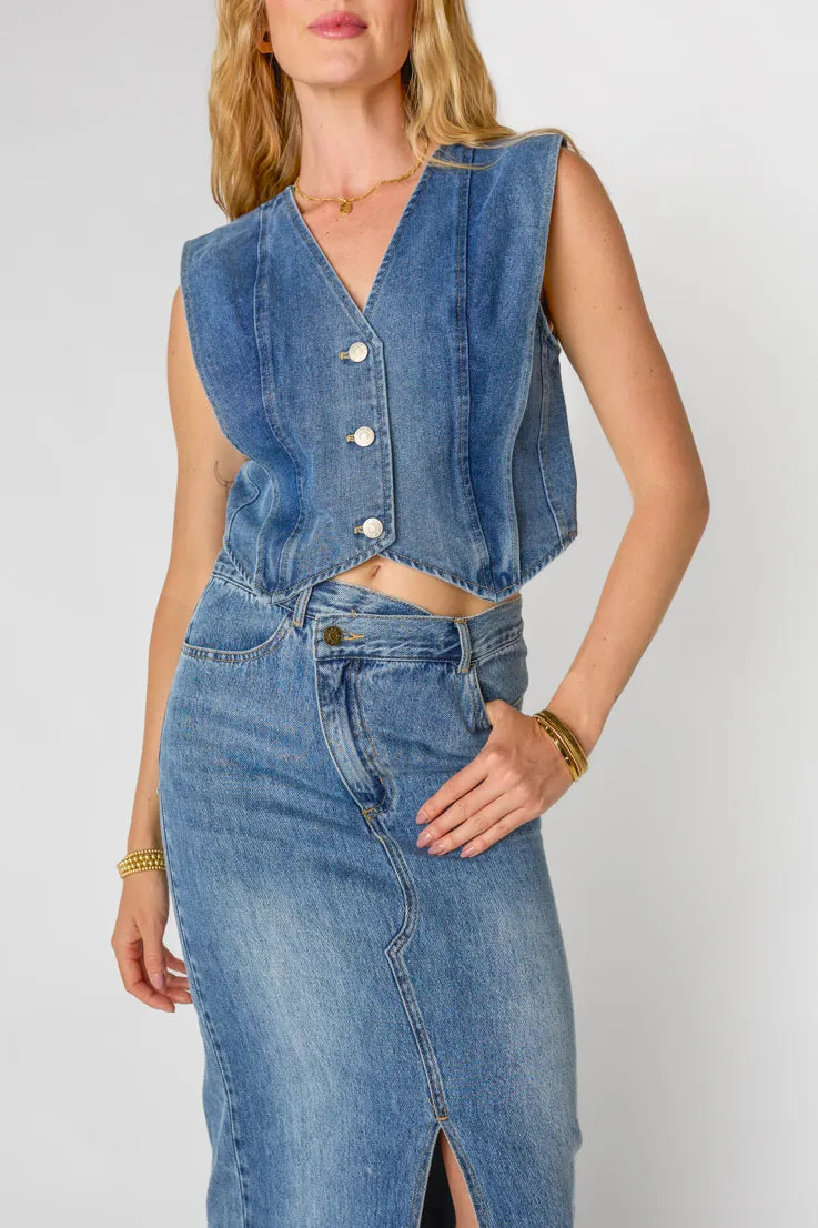 Misty Denim Vest