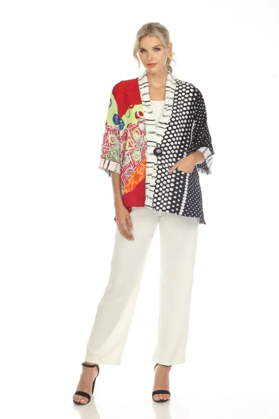 Moonlight Eye-Catching Mixed Print Jacket - 3725 / 3658