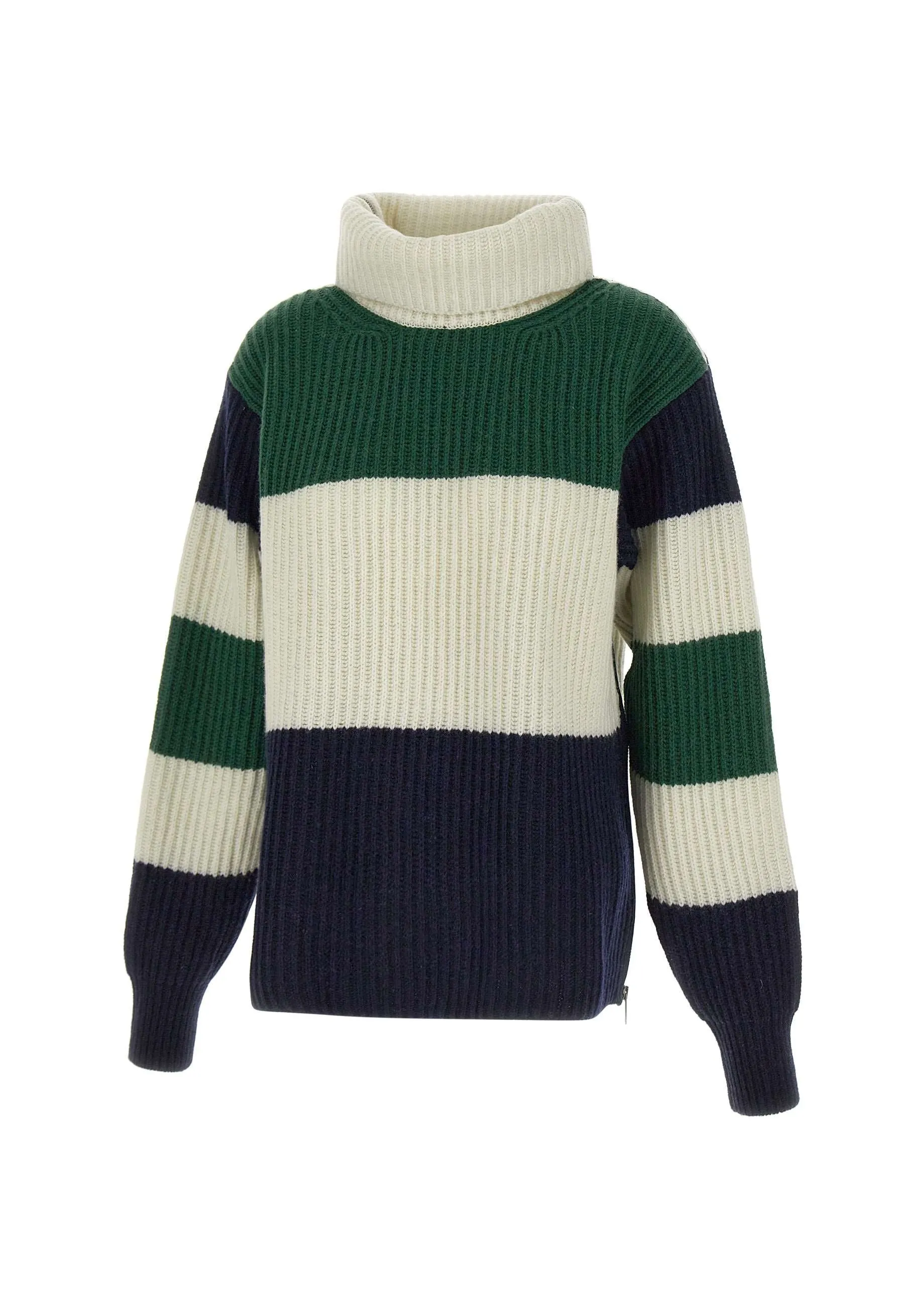 MultiColour Striped Wool Blend Sweater