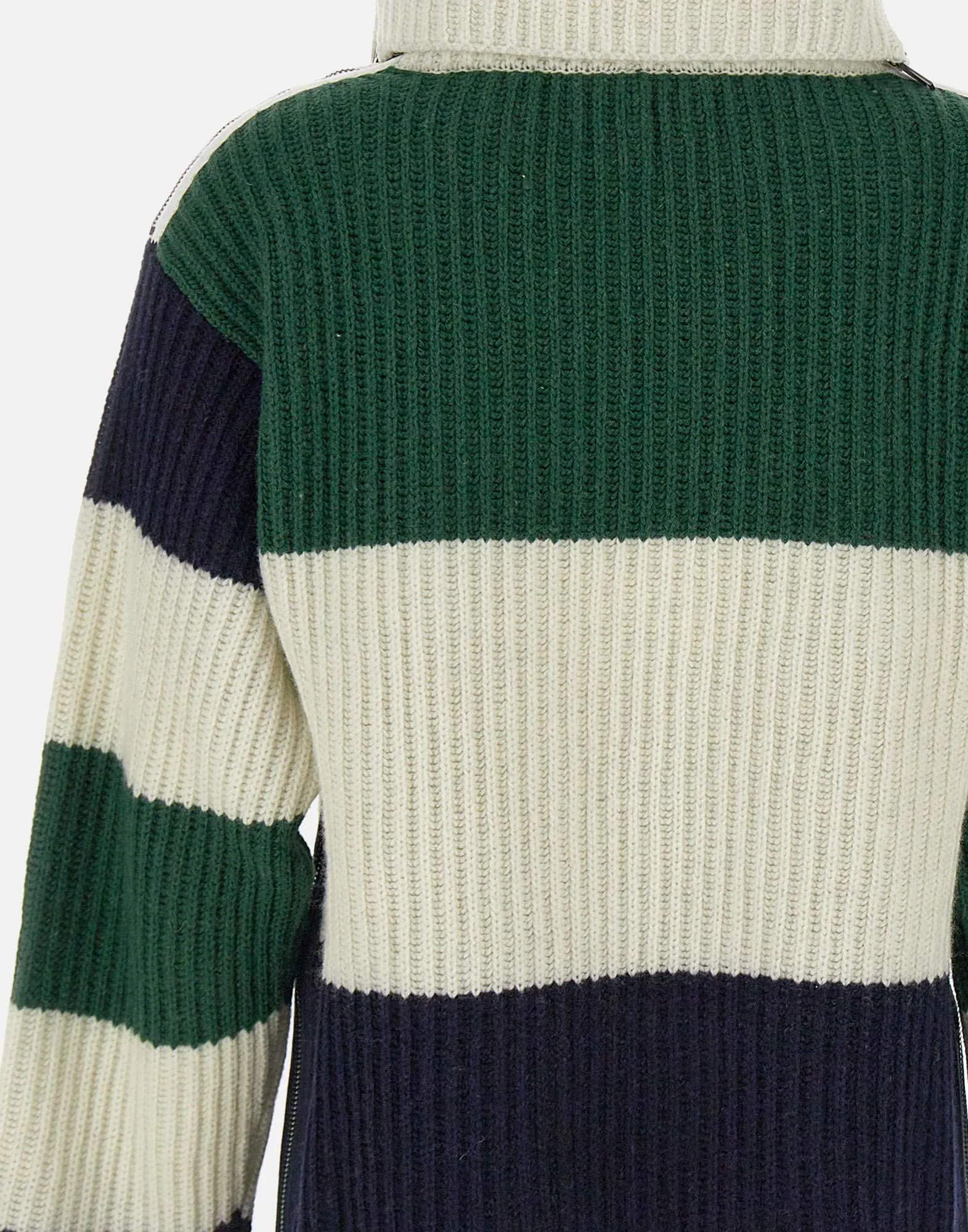 MultiColour Striped Wool Blend Sweater