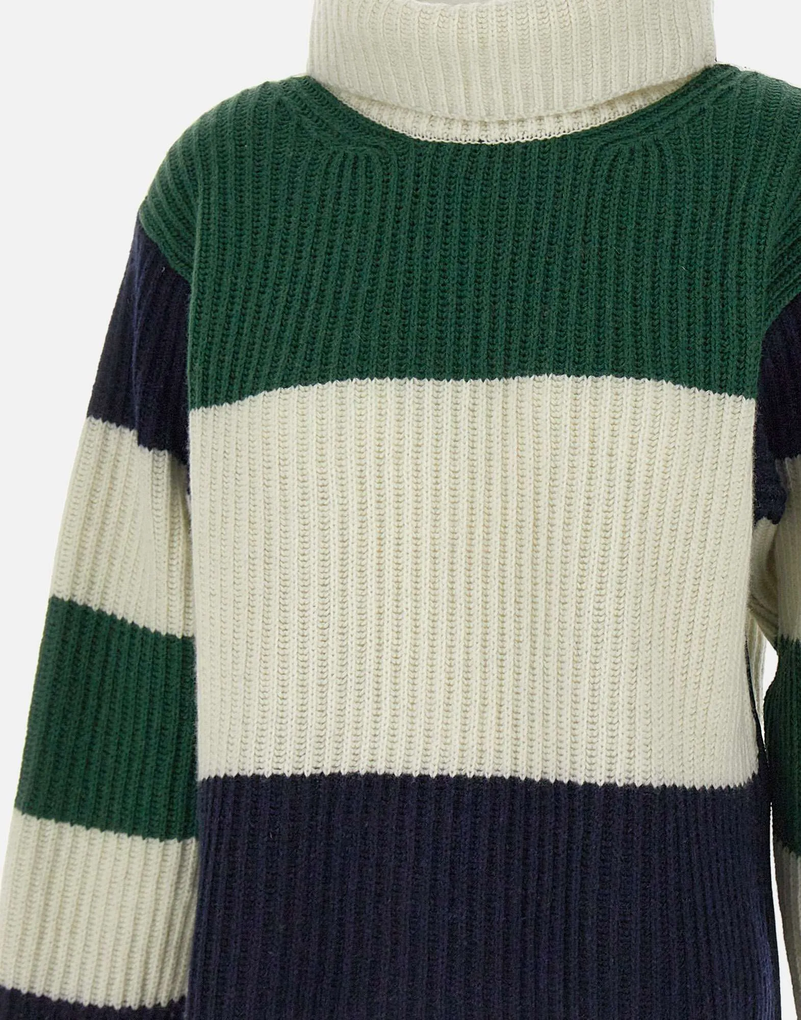 MultiColour Striped Wool Blend Sweater