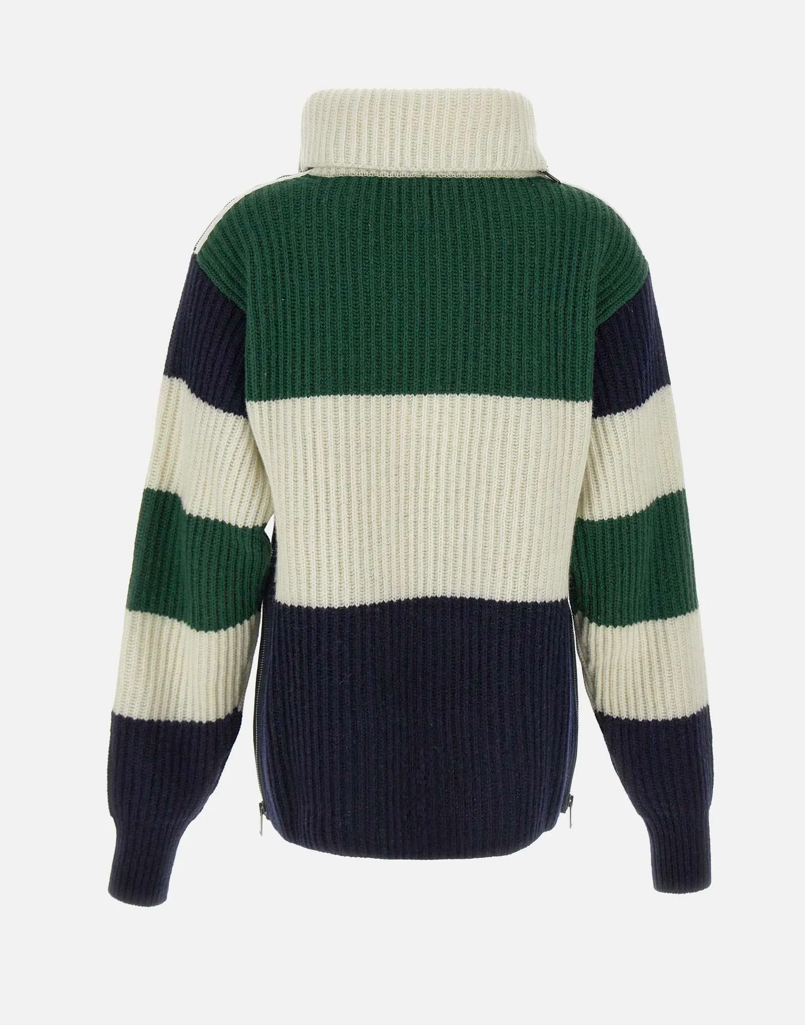 MultiColour Striped Wool Blend Sweater