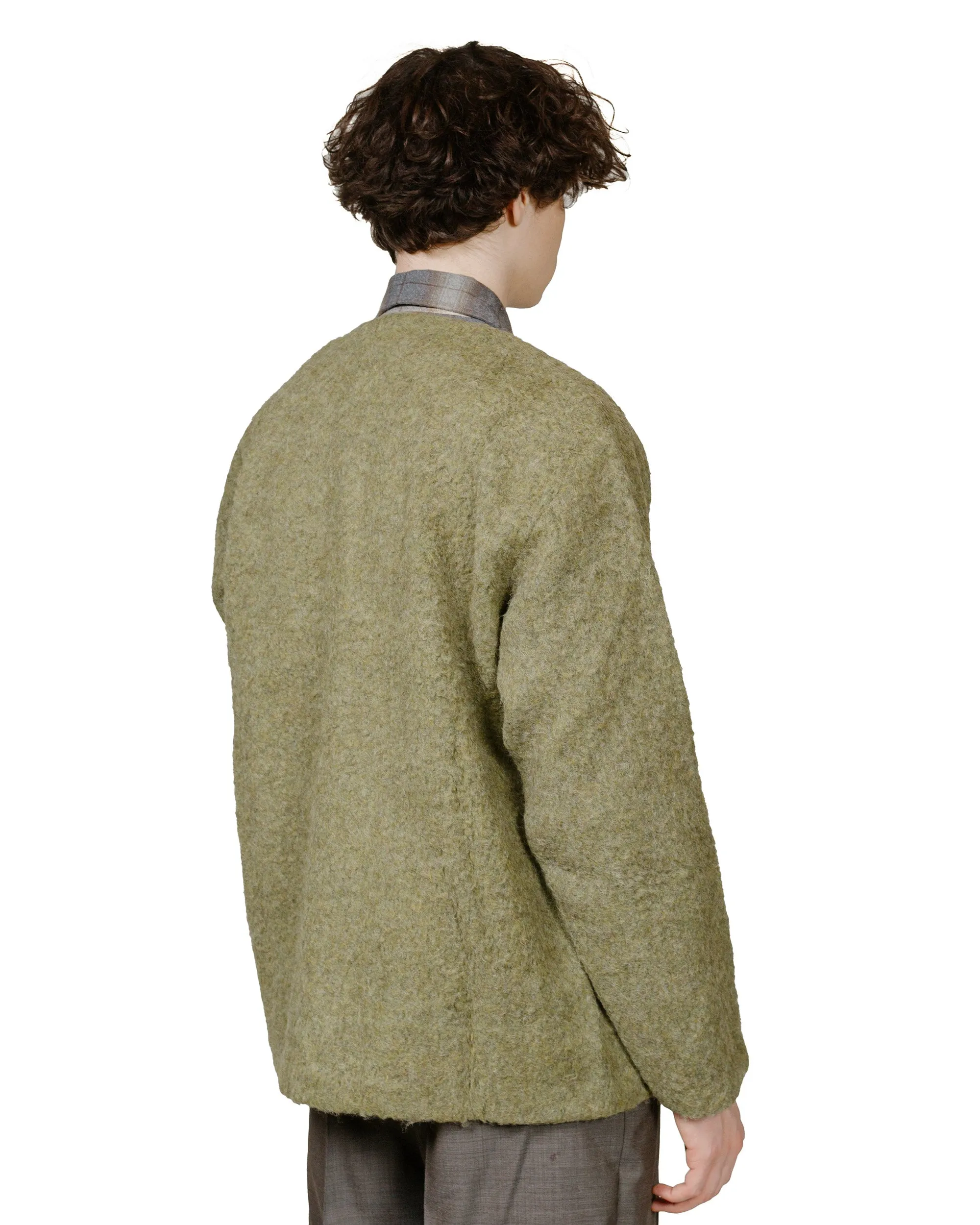 Our Legacy Cardigan Fresh Moss Tumble Wool