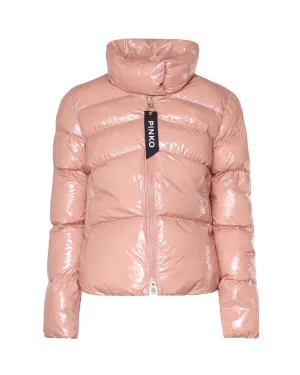 Padded Pink Glossy Jacket