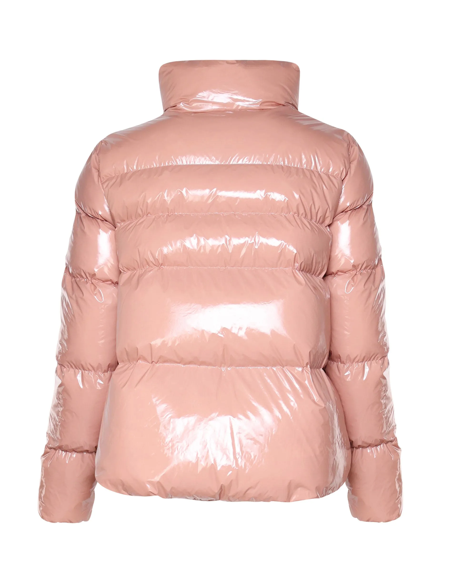 Padded Pink Glossy Jacket