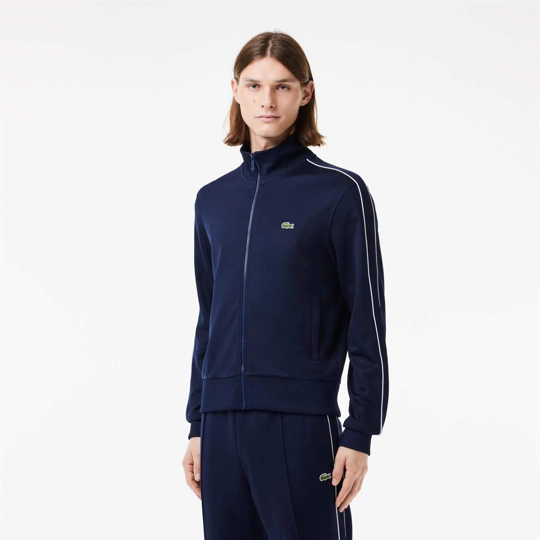 Paris Pique Track Jacket Navy Blue - SS24