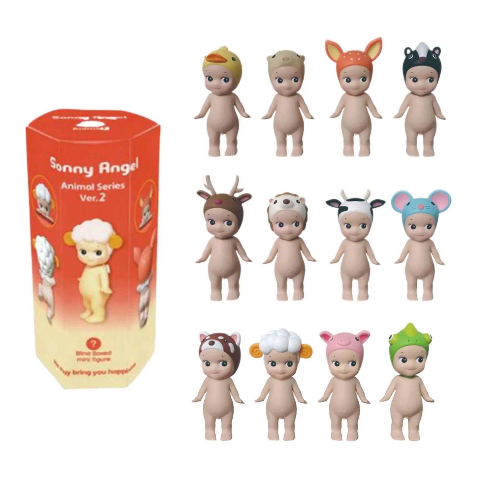 premium Sonny Angel HIPPERS Cat Life Series - 18 Pcs Blind Box - Mini Figure Blind Box Clearance! Animal Series Ver.2