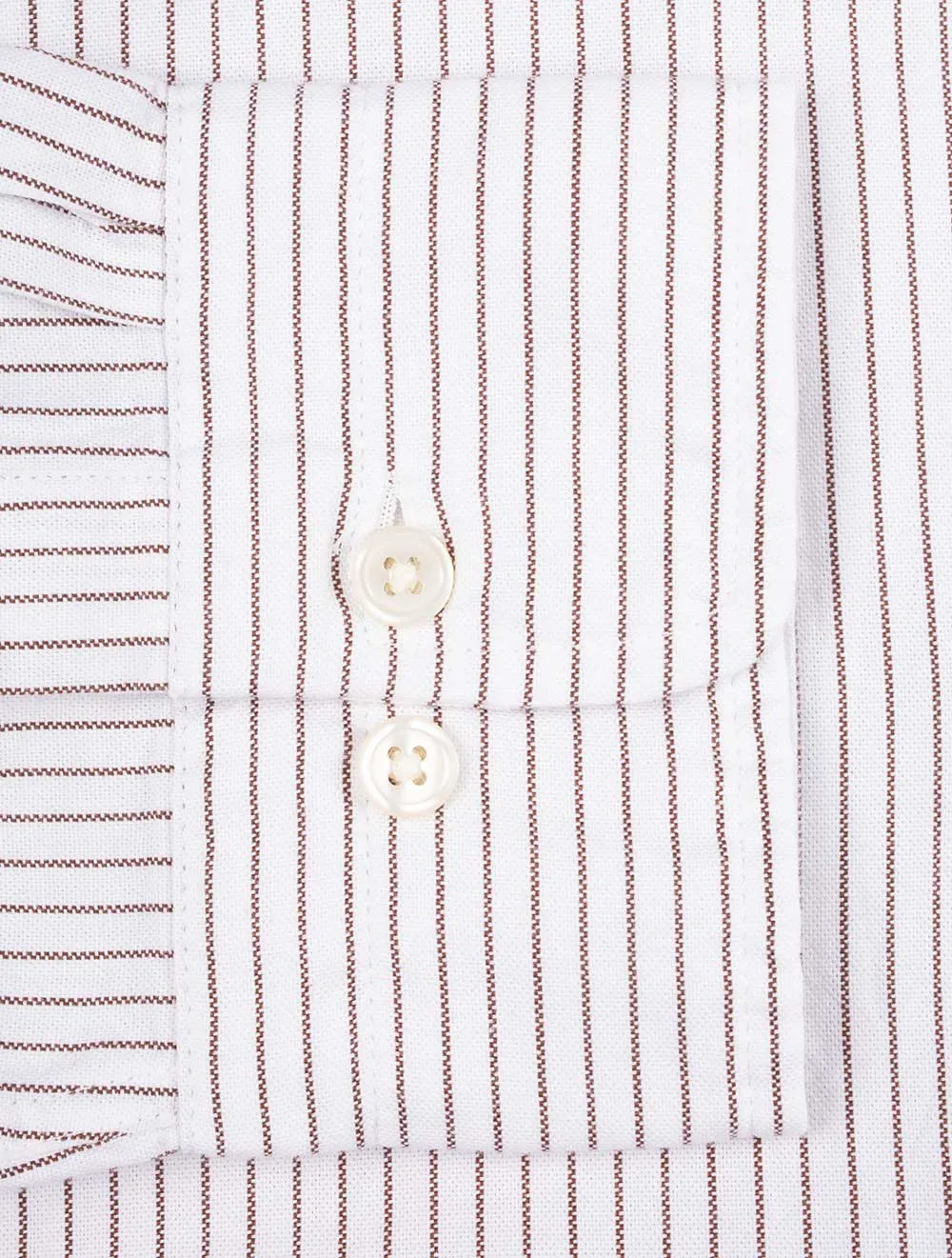 Relaxed Fit Archive Oxford Stripe Shirt Eggshell