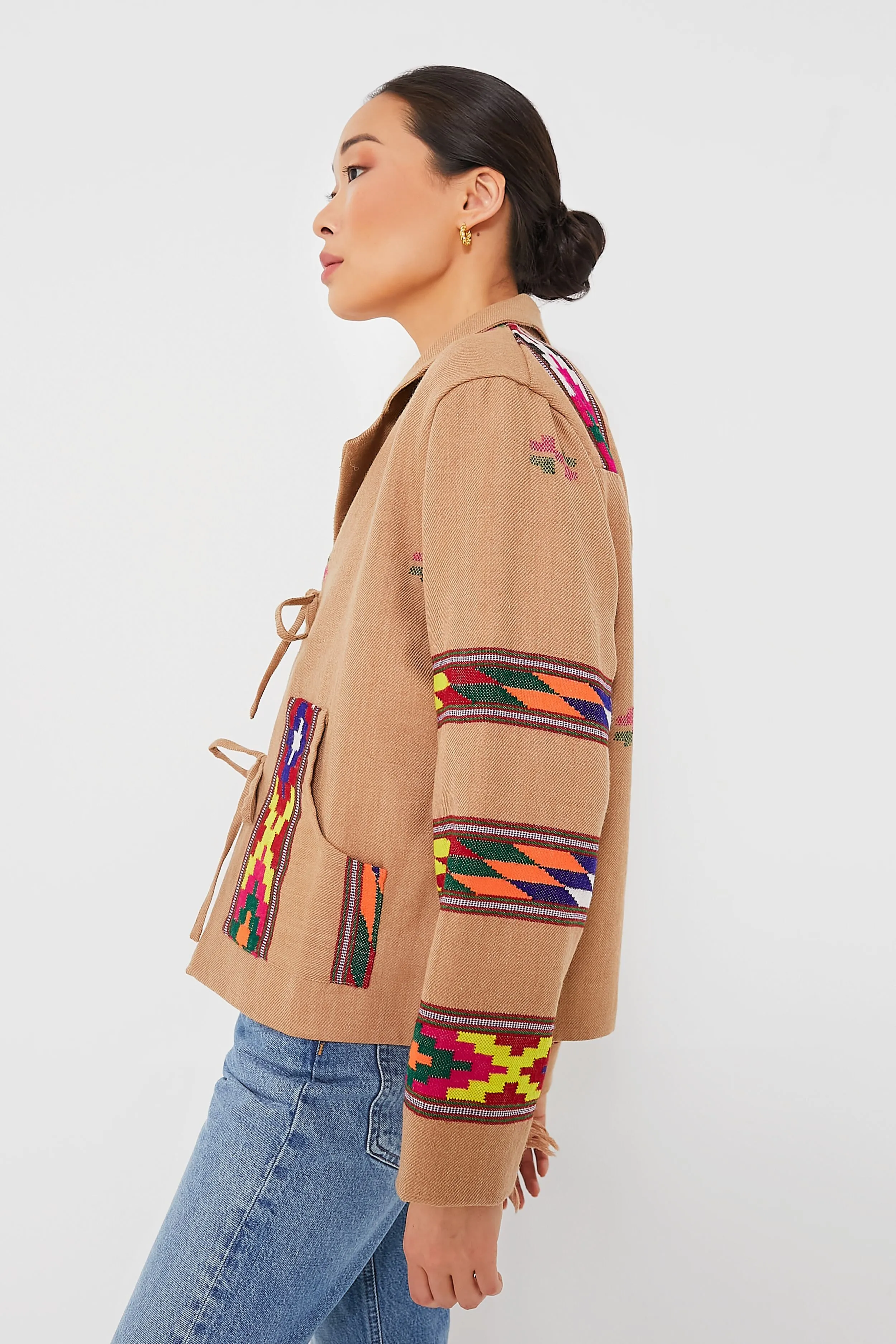 Tan Dune Western Blanket Jacket