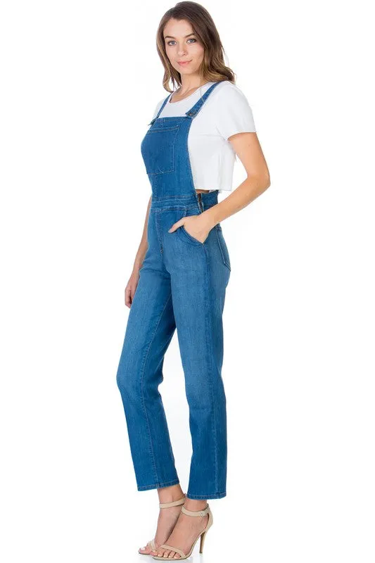 TEEK - Womens Denim Wash Overalls