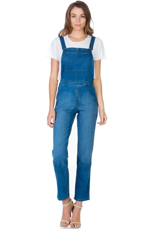 TEEK - Womens Denim Wash Overalls