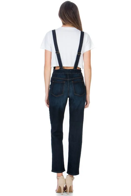 TEEK - Womens Denim Wash Overalls