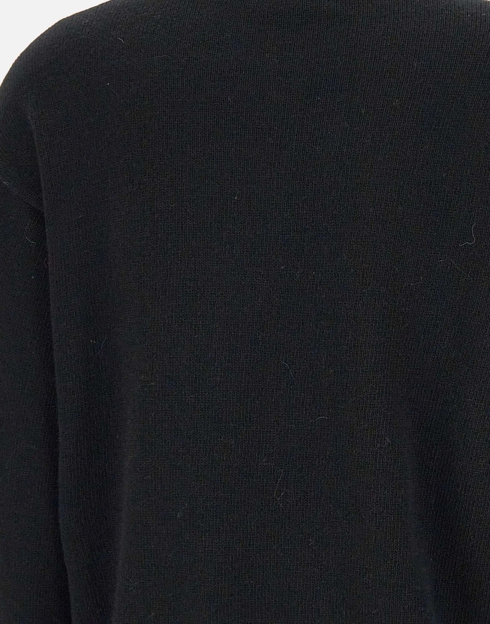 Wool and Cashmere Rhombus Sweater in Black