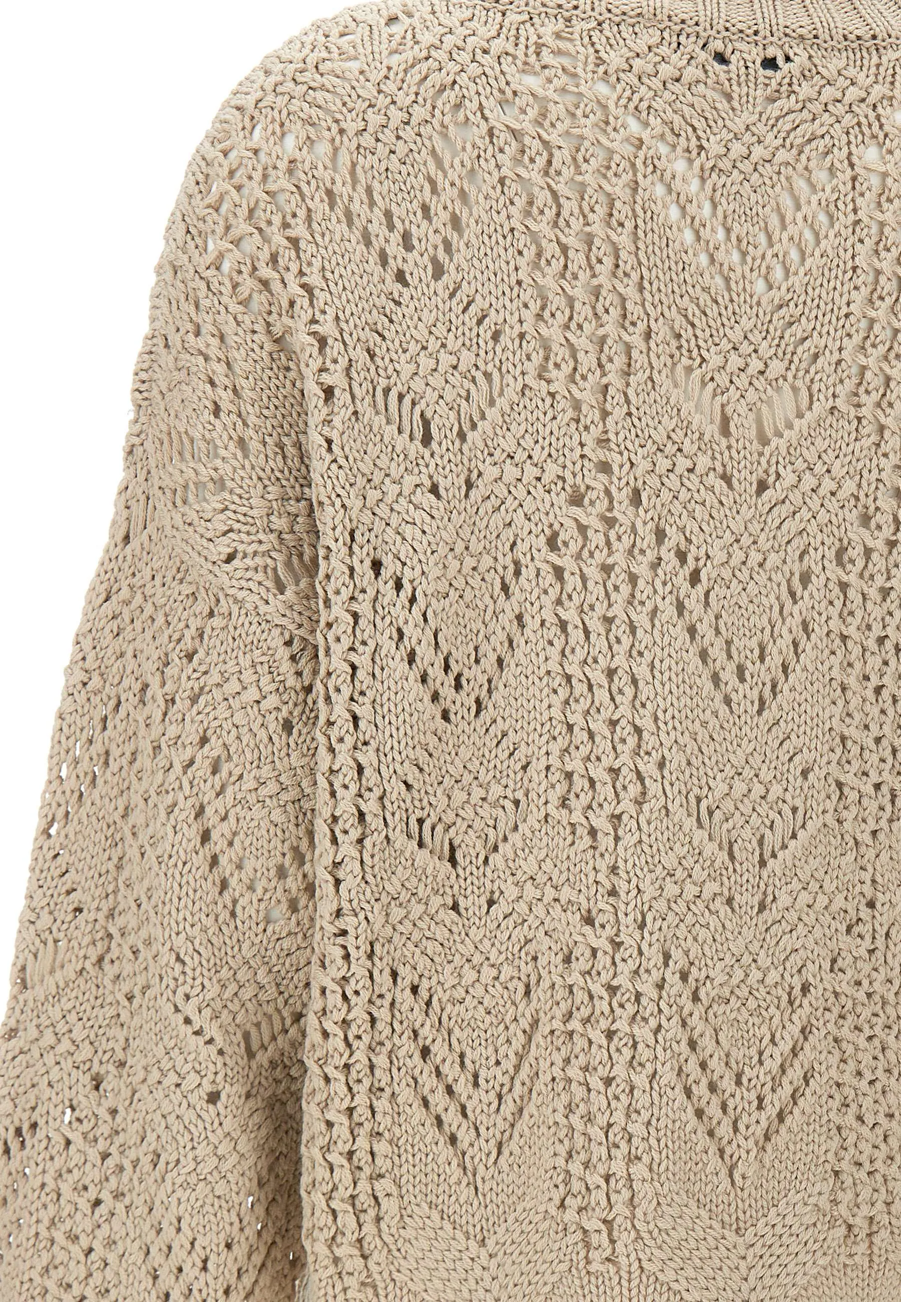 Wool Blend Oatmeal Beige Sweater