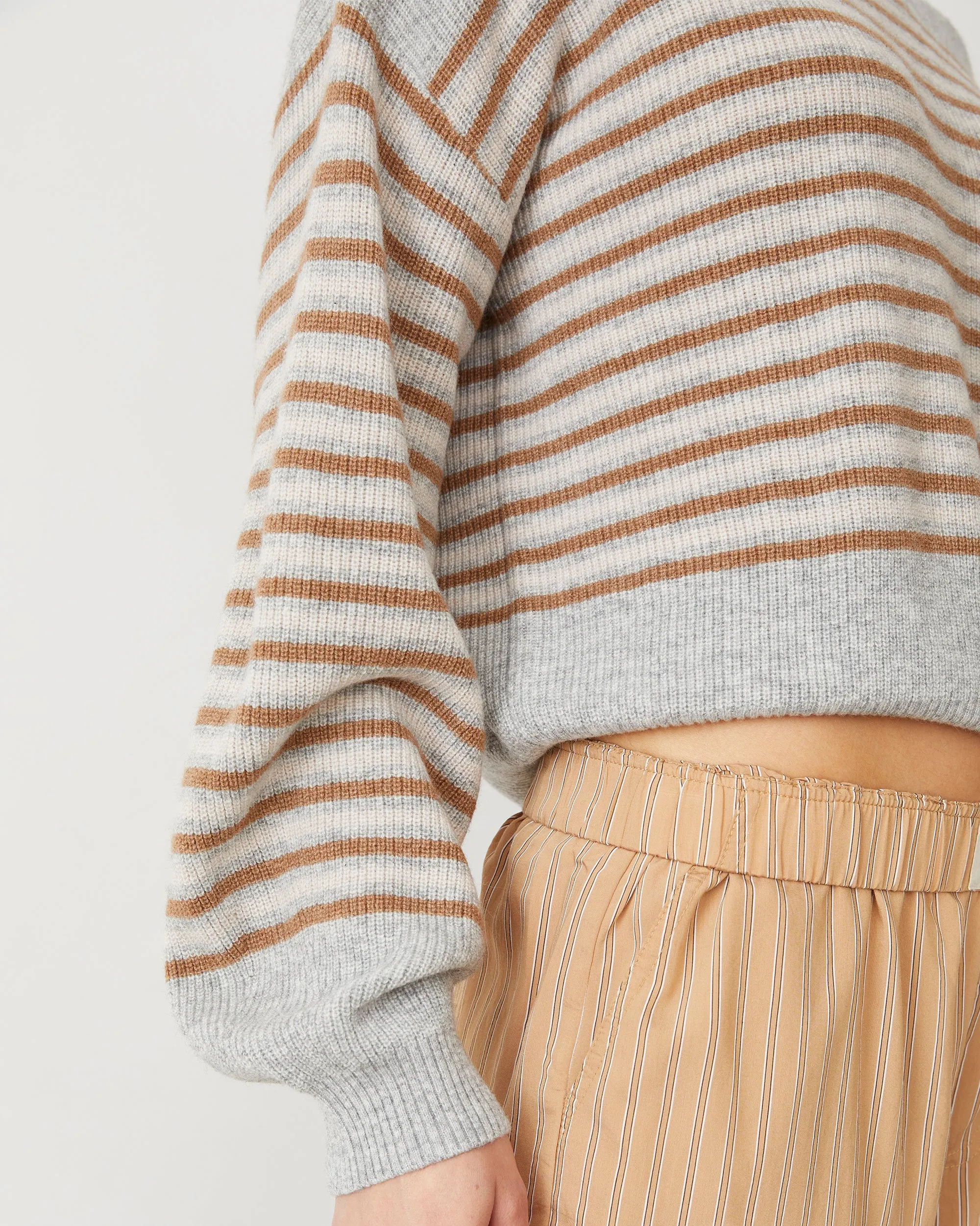 Wool Cashmere Stripe Sweater